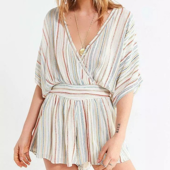 Urban Outfitters moonstruck stripe romper - Picture 2 of 8